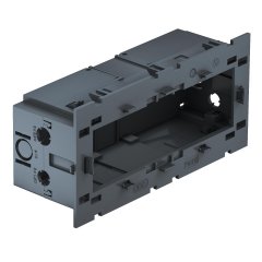 Montāžas kārba 3-vietīga priekš Modul 45 160x76x51, PA, dzelzs pelēks, 7011