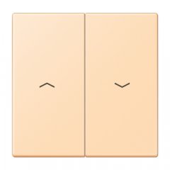 Taustiņs 2-viet žalūziju slēdzim, ar virzienrādītāju, Serie LS, ocre