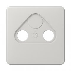 Centrālplate unversālā Sat/BK, termoplasts, Serie CD, gaiši pelēks