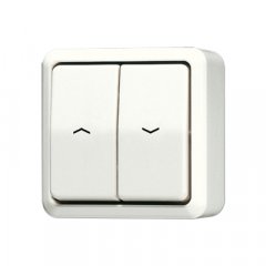 Žalūzijslēdzis Jalousie-Wippschalter, 1-pol. (1 Antrieb) 250 V ~, AP 600, ziloņkaula