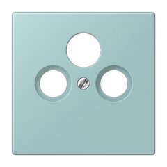 Centrālplate unversālā Sat/BK, termoplasts lakots, Serie LS, céruléen clair