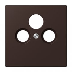 Centrālplate unversālā Sat/BK, termoplasts lakots, Serie LS, terre d’ombre brûlée 59