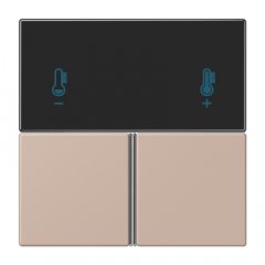 Taustiņs 3-viet, F40 KNX telpas kontrolierim, Serie LS, ombre brûlée claire