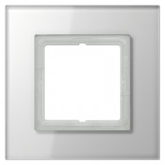 Stikla rāmītis 1-vietīgs, vertikālā un horizontālā montāža, LS PLUS, balts