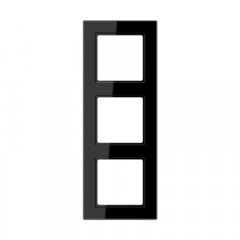 Rāmītis 3-vietīgs, vertikālā un horizontālā montāža, duroplasts, A CREATION, melns