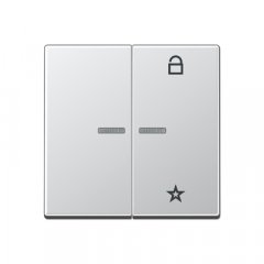 eNet taustiņš unversālais 2-viet, Serie A, alumīnijs