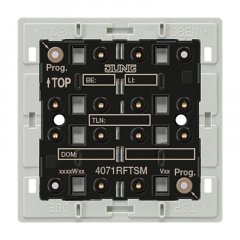 Taustes sensors maģistrāļu sistēmai KNX RF Funk-Wandsender-Modul 1fach, F40 KNX, Free@Home iekārtas