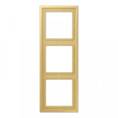 Rāmītis 3-vietīgs, vertikālā un horizontālā montāža, termoplasts krāsots, LS ZERO, misiņš