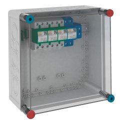 Koordinēts zibensizladnis set type 1 arrestor korpusā 255V MCD 50-B 3+1-VG