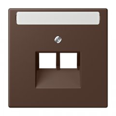 Virsma IAE/UAE-datu rozetei 2 x 8-polig, marķējams, termoplasts lakots, Serie LS, terre d'ombre brûlée 31