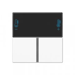 Taustiņs 3-viet, F40 KNX telpas kontrolierim, Serie AS/A, balts