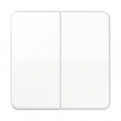 Taustiņs 2-viet, termoplasts, Serie CD, balts