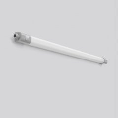 Gaismeklis PLANOX ECO, 33 / 54 W, 4700 / 6800 lm, 840, grey, on/off Ceiling and wall luminaires, Damp-proof luminaires, L 1700 B 66 H 71, Plastic (PC) opal, Mov