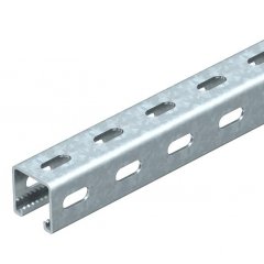 Profilēta sliede sāna perforācija, šlice 22 mm 1000x41x41, St, FT