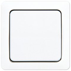 Taustiņs 1-viet, duroplasts, ST 550, balts