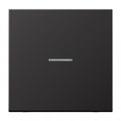 Taustiņs KNX slēdzim ar indikācijas logu 1-viet, alumīnijs krāsots, Serie LS, tumša (lakots alumīnijs)