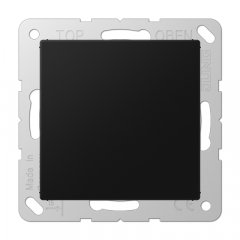 Nosedzošais vāks (tukša virsma), termoplasts lakots, Serie A, grafīta melns matēts