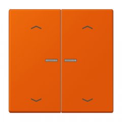 Taustiņs KNX slēdzim ar indikācijas logu un virzienrādītāju 2-viet, Serie LS, orange vif