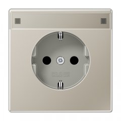 Kontaktligzda SCHUKO, 16 A 250 V ~, marķējams, Serie LS, krāsa nerūsējošais tērauds