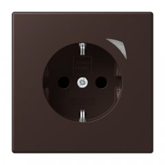 Kontaktligzda JUNG HOME SCHUKO, 16 A 250 V ~, skrūvju spailes, ar indikātoru un bērnu drošību, termoplasts krāsots