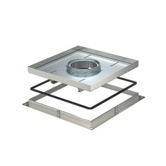 Pastiprināta regulējama kasete tubusa instalācijai 283x283x20, V2A, 1.4301 RKF2 SL2 V2 20