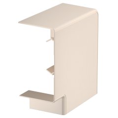 Plakanais stūris montāžai uz kanāla 70x130mm, PC/ABS, krēmbalta, 9001