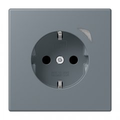 Kontaktligzda JUNG HOME SCHUKO, 16 A 250 V ~, skrūvju spailes, ar indikātoru un bērnu drošību, termoplasts krāsots