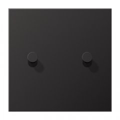 Virsma slēdžiem, 1-viet, 2 rotācijas slēdzis, Serie LS 1912, tumša (lackiertes Aluminium)