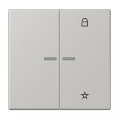 eNet taustiņš unversālais 2-viet, duroplasts, Serie LS, gris clair 31