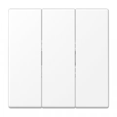 Taustiņs 3-viet, termoplasts lakots, Serie LS, sniegbalts matēts