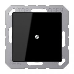 Nosedzošais vāks, termoplasts, Serie A, melns