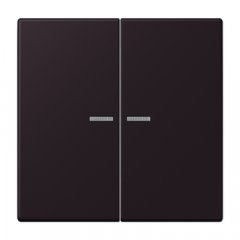 Taustiņs KNX slēdzim ar indikācijas logu 2-viet, Serie LS, noir d'ivoire