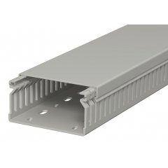 Perforēts vādu kanāls 40x80x2000, PVC, akmens pelēks, 7030 LK4 40080
