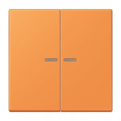 Taustiņs 2-viet ar indikācijas logu, Serie LS, orange clair