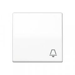 Taustiņs 1-viet, ar zvana simbolu, duroplasts antibakteriāls, Serie AS, balts