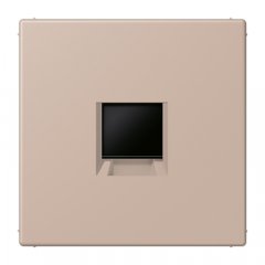 Virsma (ar fiksatoru) modulārai datu rozetei 1-vietīga, UMA-CAT6A, termoplasts lakots, Serie LS, ombre brûlée claire