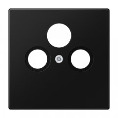 Centrālplate unversālā Sat/BK, termoplasts lakots, Serie LS, grafītmelns matēts