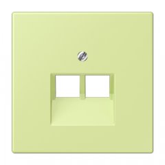 Virsma IAE/UAE-datu rozetei 2 x 8-polig, termoplasts lakots, Serie LS, vert jaune clair