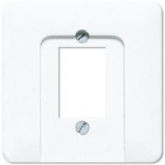 Centrālplate Fernmelde-Anschlussdosen, duroplast, Serie LS, balts