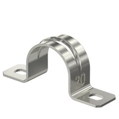 Stiprināšanas skava divpusīga 20mm, V4A, 1.4571, 2B