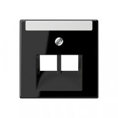 Virsma IAE/UAE-datu rozetei 2 x 8-polig, marķējams, termoplasts, Serie A, melns