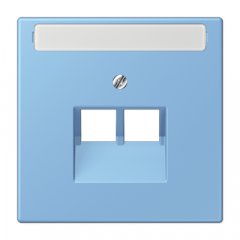 Virsma IAE/UAE-datu rozetei 2 x 8-polig, marķējams, termoplasts lakots, Serie LS, bleu céruléen 59