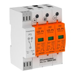 Kombinētais novadītājs V25 3-polīgs saules baterijam + FS 900V DC V25-B+C 3PHFS900