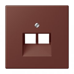 Virsma IAE/UAE-datu rozetei 2 x 8-polig, termoplasts lakots, Serie LS, terre sienne brûlée 31