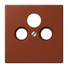 Centrālplate unversālā Sat/BK, termoplasts lakots, Serie LS, terre sienne brûlée 59