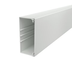 Kabeļu kanāls ar perforēto pamatni 60x130x2000, PVC, gaiši pelēks, 7035