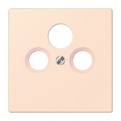 Centrālplate unversālā Sat/BK, termoplasts lakots, Serie LS, orange pâle