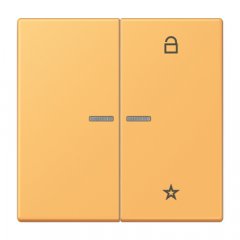 eNet taustiņš unversālais 2-viet, duroplasts, Serie LS, ocre jaune clair