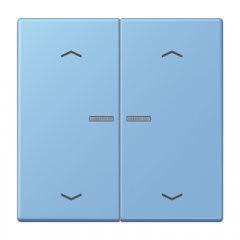 JUNG HOME taustiņš 2-viet, ar bultiņu simboliem<br />
, Serie LS, bleu céruléen 59