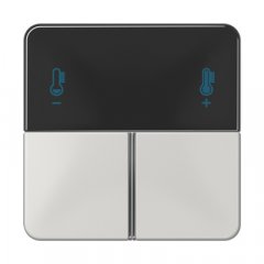 Taustiņs 3-viet, F40 KNX telpas kontrolierim, Serie CD, gaiši pelēks